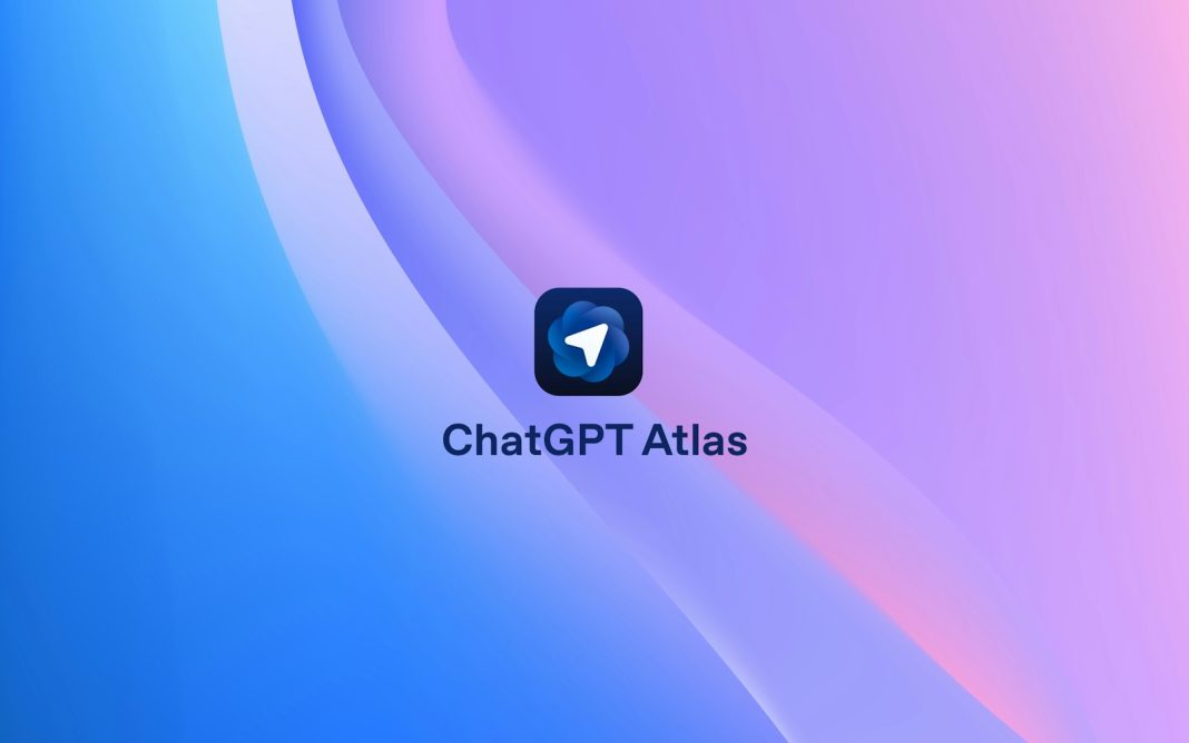 Chatgpt atlas app icon on a colorful background.